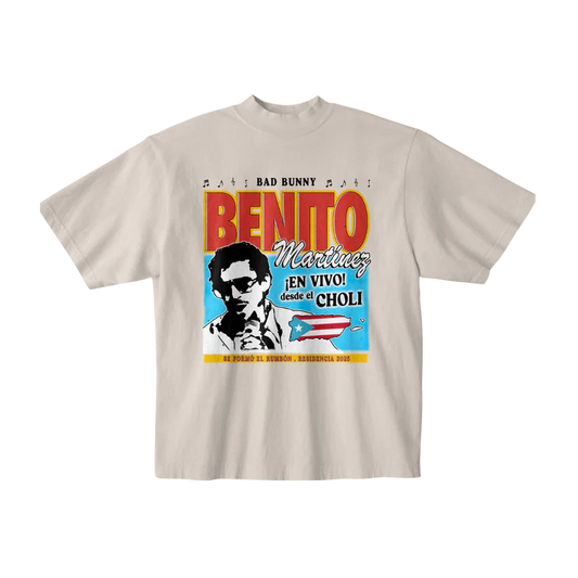 Bad Bunny Salsa Silver Grey T-Shirt