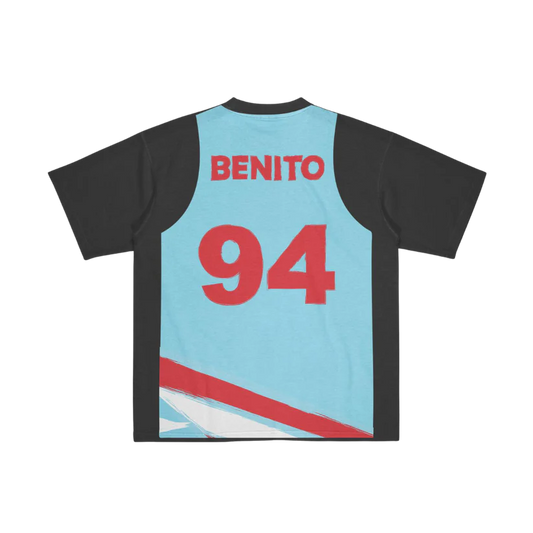 Tee Jersey Black Blue T-Shirt