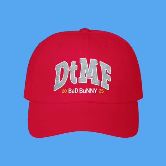 DTMF Merch - Embroidered Red Cap