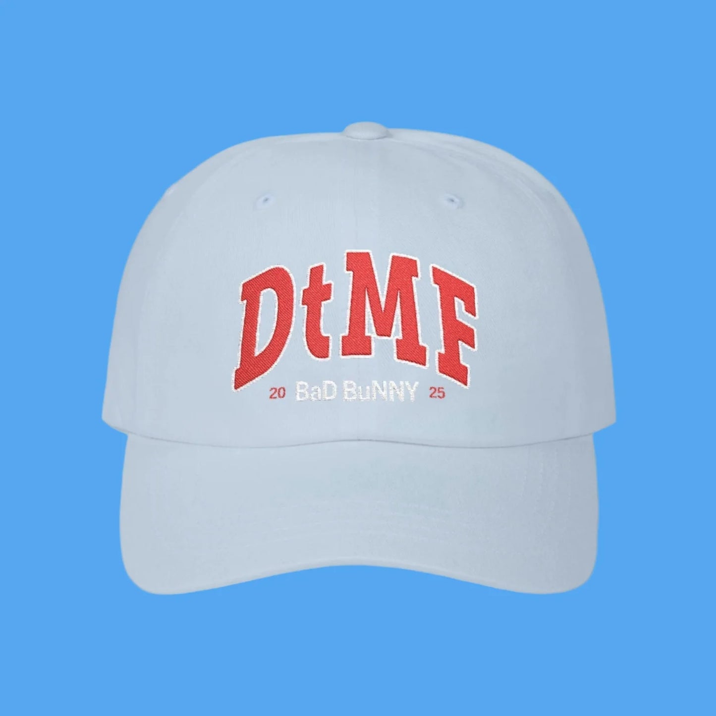 DTMF Merch - Embroidered Blue Cap