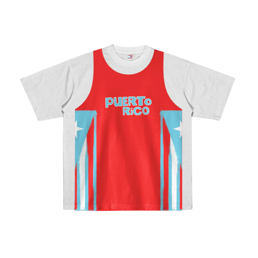 Tee Jersey White Red T-Shirt