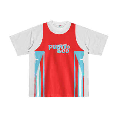 Tee Jersey White Red T-Shirt