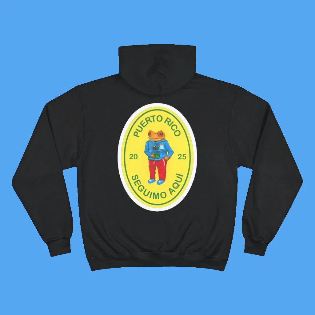 Bad Bunny Black Champion Hoodie