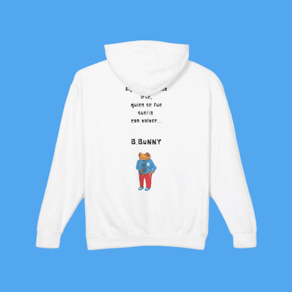 White Bad Bunny Merch DtMF Hoodie