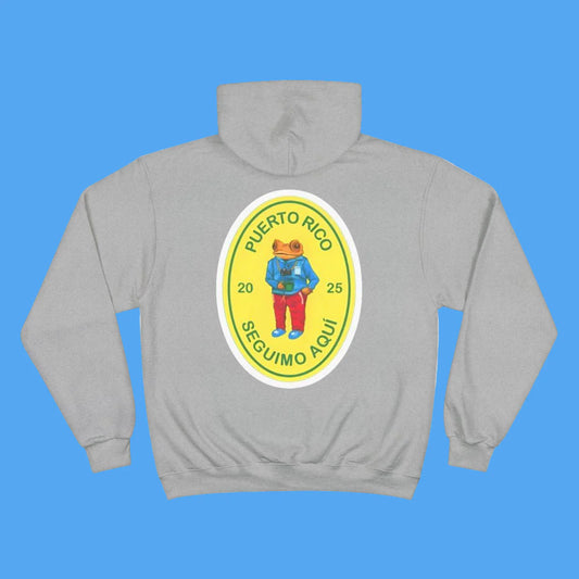Bad Bunny Grey Champion Hoodie